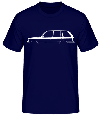 'Range Rover (1994)' Silhouette - Männer Basic T-Shirt - Marine - Vorne