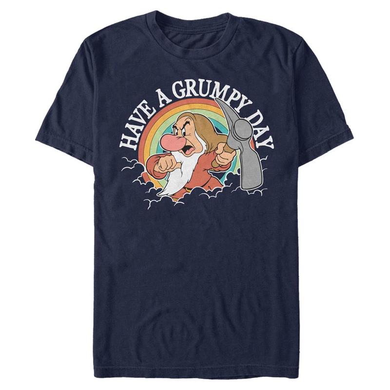 Preview: Disney - Snow White - Rejpal Day - Men's T-Shirt - Navy - Front