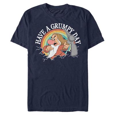 Disney - Blanca Nieves - Rejpal Day - Hombres Camiseta - Marino - delante