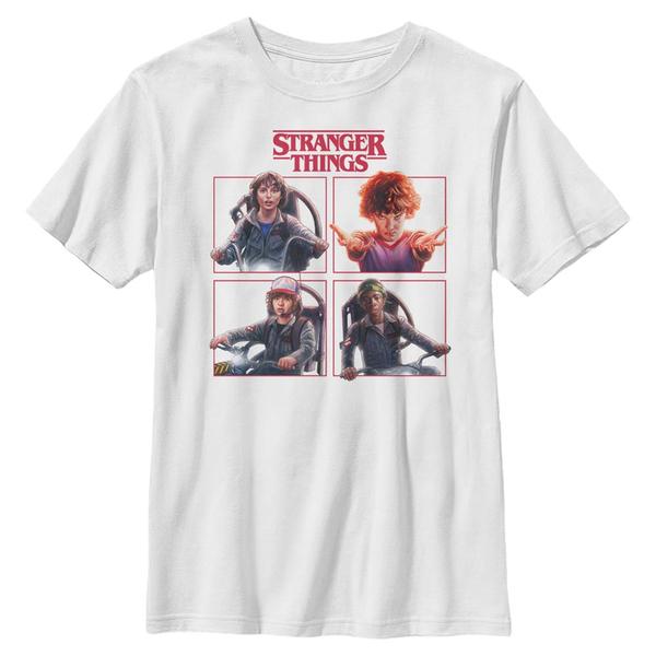 Netflix - Stranger Things - Skupina Cast Box Up - Enfant T-shirt - Blanc - Devant