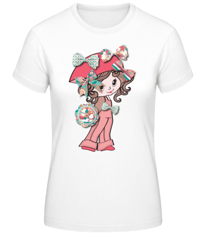 Aperçu: Fille Avec Boucle - T-shirt femme B&C - Blanc - Devant