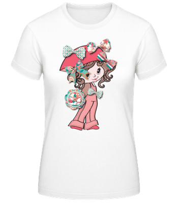 Fille Avec Boucle - T-shirt femme B&C - Blanc - Devant