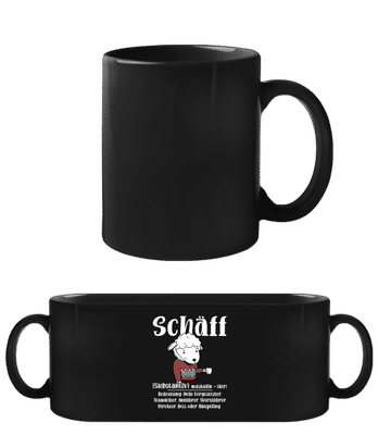 Schäff Vorgesetzter - Schwarze Tasse - Schwarz - Vorne