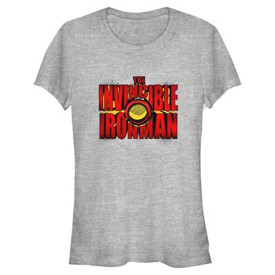Marvel - Avengers - Iron Man Invincible IRONMAN - Frauen T-Shirt - Grau meliert - Vorne