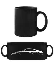 'Porsche 911 Turbo S (992)' Silhouette · Tasse Noire