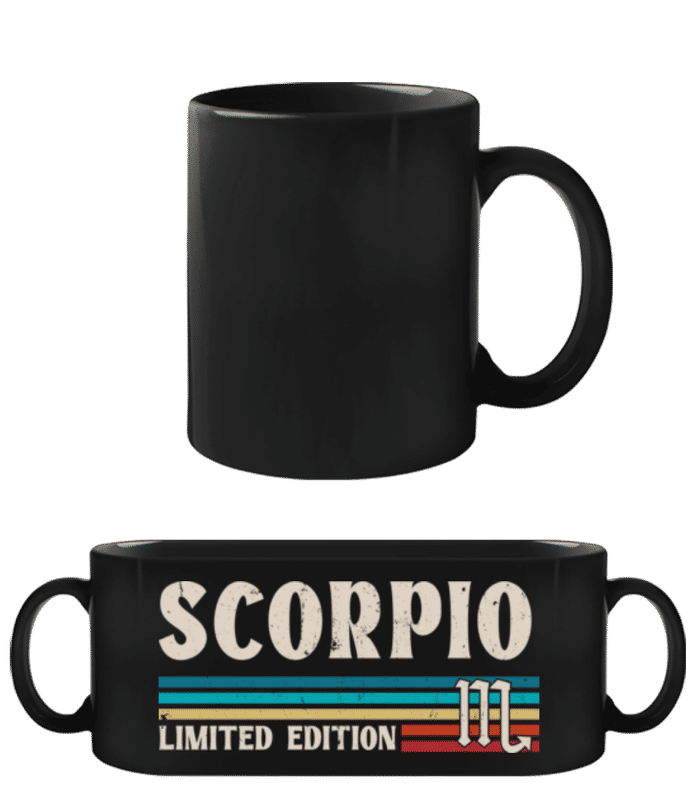 Vorschau: Sternzeichen Scorpio Limited - Schwarze Tasse - Schwarz - Vorne