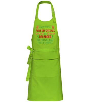 Je Veux Seulement faire Des Gâteaux - Tablier professionnel - Citron vert - Devant