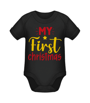 My First Christmas - Bio body pre deti - Čierna - Predné