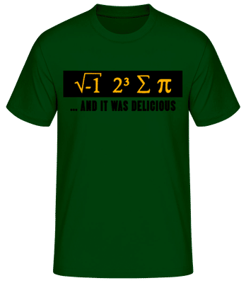 Delicious Mathematics - Pánské basic tričko - Bottle green - Napřed