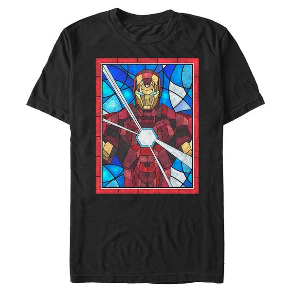 Aperçu: Marvel - Avengers - Iron Man Ironman Glass - Homme T-shirt - Noir - Devant