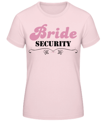 Bride Security Flowers - Frauen Basic T-Shirt - Rosa - Vorne