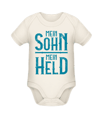 Mein Sohn Mein Held · Baby Bio Strampler