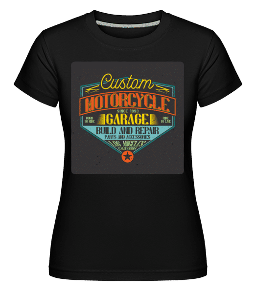 Aperçu: Custom Motorcycle -  T-shirt Shirtinator femme - Noir - Devant