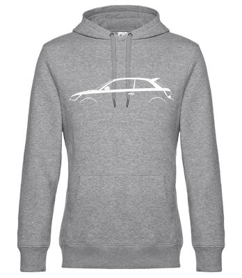'Audi A1 Quattro (8X)' Silhouette - Männer Standard Hoodie - Grau meliert - Vorne