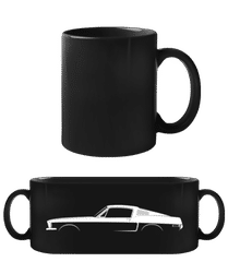 'Ford Mustang Bullitt (1968)' Silhouette · Schwarze Tasse