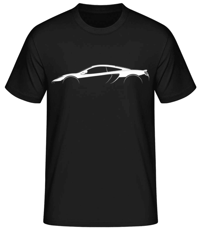 Vista previa: 'McLaren MP4C' Silhouette - Camiseta básica para hombre - Negro - delante