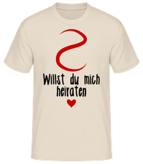 Willst Du Mich Heiraten? · Männer Basic T-Shirt