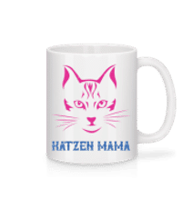 Katzen Mama - Tasse - Weiß - Vorne