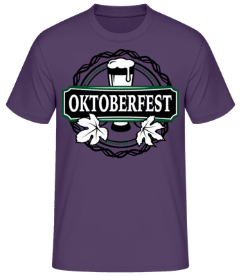 Oktoberfest Logo - Men's B&C T-Shirt - Purple - Front