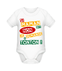 Je Demande À Tonton · Body manches courtes bio