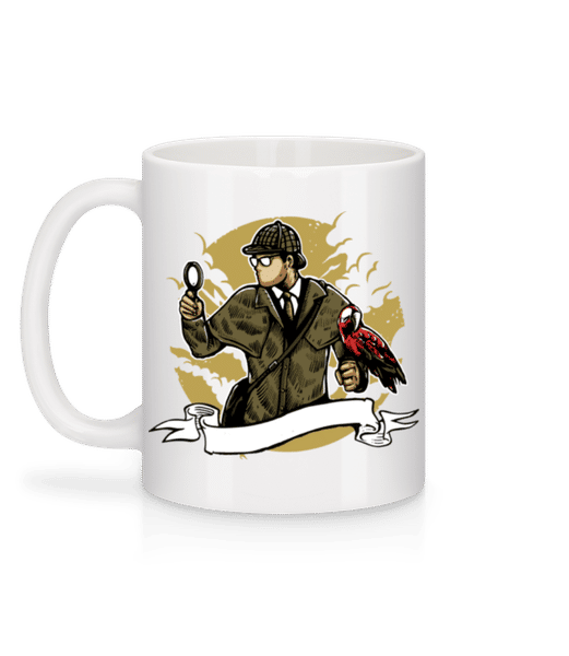 Aperçu: Sherlock Holmes - Mug en céramique blanc - Blanc - Derrière