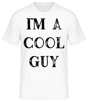 I Am A Cool Guy - Männer Basic T-Shirt - Weiß - Vorne