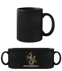 Mecha Roboter Sternzeichen Steinbock · Schwarze Tasse