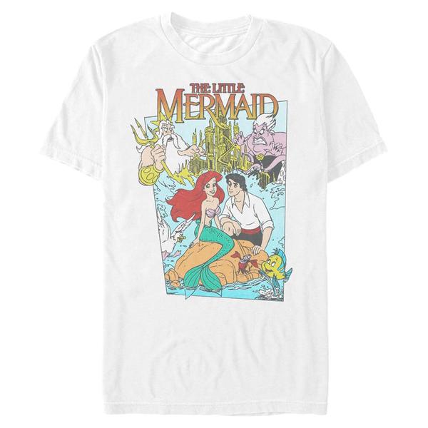 Aperçu: Disney - Ariel La Petite Sirène - Skupina Mermaid Cover - Homme T-shirt - Blanc - Devant