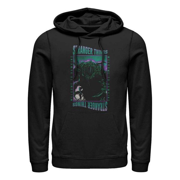 Aperçu: Netflix - Stranger Things - Demogorgon Monster Things - Unisex Sweat à capuche - Noir - Devant