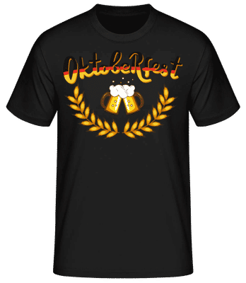 Deutschland Oktoberfest - T-shirt homme B&C - Noir - Devant