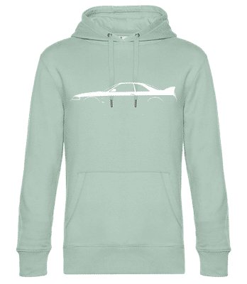 'Nissan Skyline GT-R (R33)' Silhouette - Sweat à capuche standard homme - Menthe verte - Devant