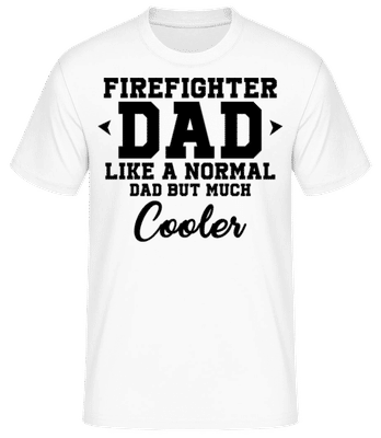 Vychladnout hasič tátu - Pánské basic tričko - Bílá - Napřed