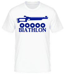 Icône de biathlon bleu 1 · T-shirt homme B&C