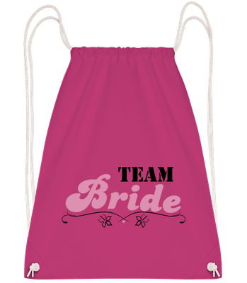 Team Bride - Sac à dos Drawstring - Magenta - Devant