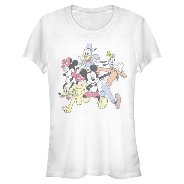 Aperçu: Disney Classics - Mickey Mouse - Skupina Group Run - Femme T-shirt - Blanc - Devant Aperçu: Disney Classics - Mickey Mouse - Skupina Group Run - Femme T-shirt - Blanc - Devant
