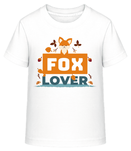 Aperçu: Fox Lover - T-shirt shirtinator Enfant - Blanc - Devant