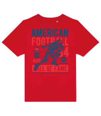 American Football Vintage - T-shirt enfants B&C - Rouge - Devant