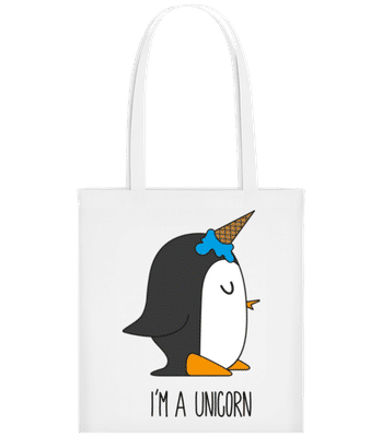 I'm A Unicorn Penguin - Tote Bag - Blanc - Devant