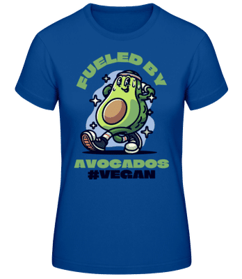 Fueled By Avocados - Frauen Basic T-Shirt - Royalblau - Vorne