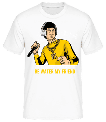 Bruce Lee Rapper - Pánske basic tričko - Biela - Predné