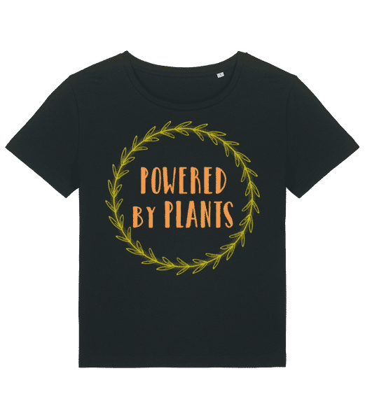 Vorschau: Powered By Plants - Frauen Bio T-Shirt Stanley Stella 2.0 - Schwarz - Vorne