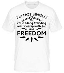 Single Is Fun And Freedom · Men's Basic T-Shirt