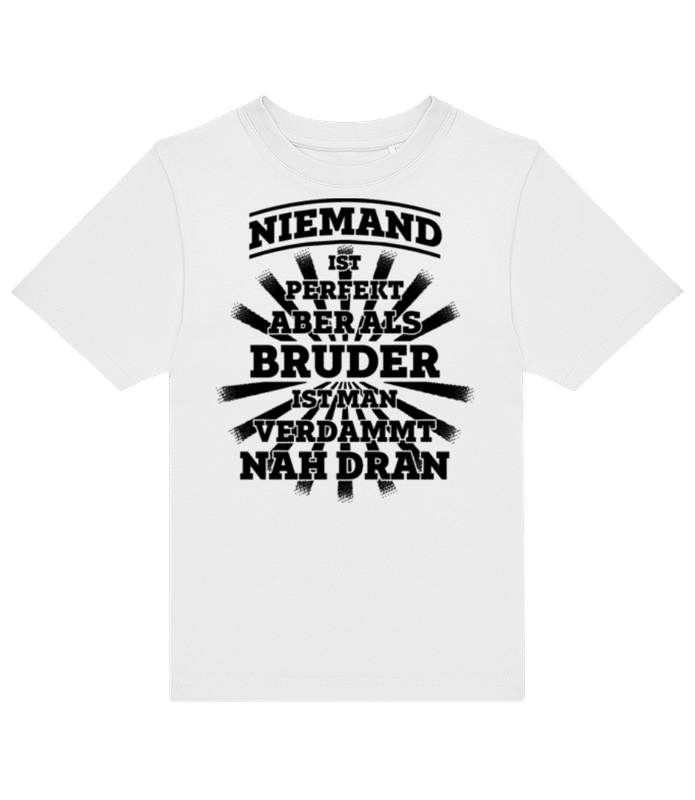 Vorschau: Perfekter Bruder - Kinder T-Shirt B&C - Weiß - Vorne