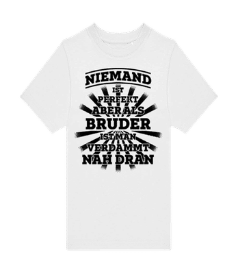 Perfekter Bruder - Kinder T-Shirt B&C - Weiß - Vorne