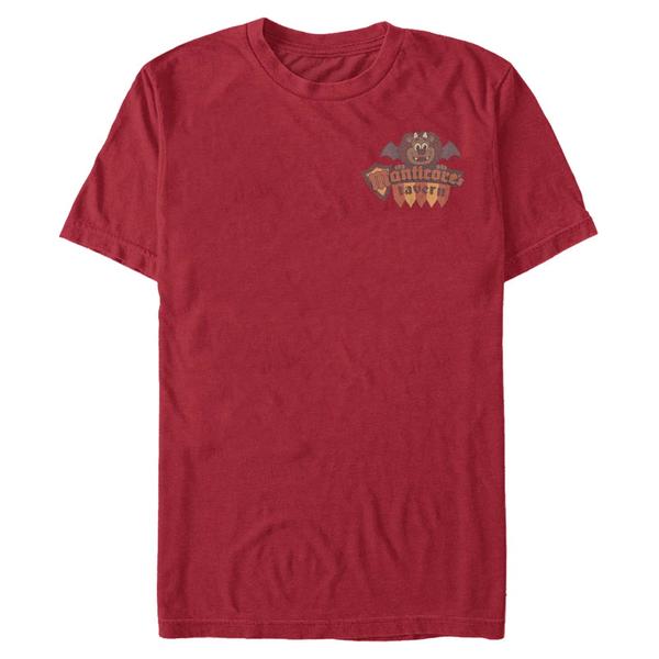 Aperçu: Pixar - En avant - Manticore Tavern - Homme T-shirt - Cerise - Devant