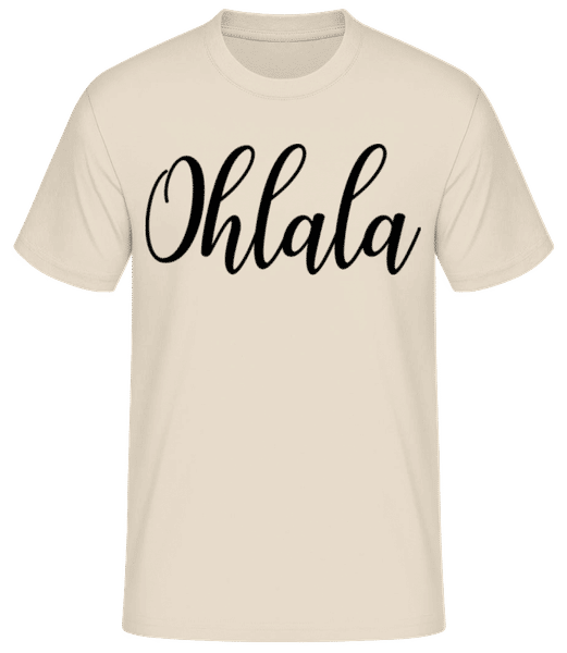 Aperçu: Ohlala - T-shirt standard Homme - Crème - Devant