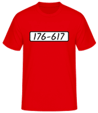 Beagle Boys 176-617 - Men's Basic T-Shirt - Red - Front