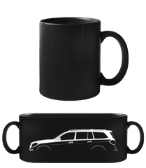 'Mercedes-Benz GL X166' Silhouette · Black Mug