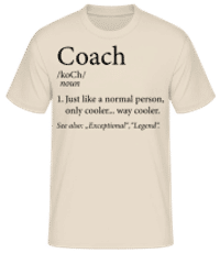 Coach Definition - T-shirt standard Homme - Crème - Devant