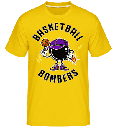Basketball Bombers -  Shirtinator Men's T-Shirt - Golden yellow - Front